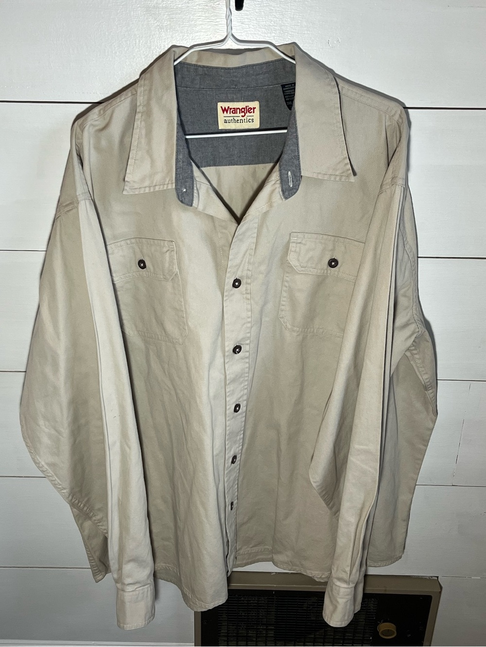 Wrangler Authentics Crean Twill Button-Up Shirt